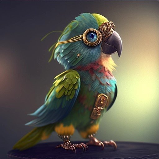 cute tiny parrot