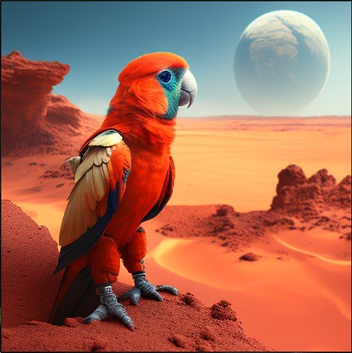 Parrot on Mars